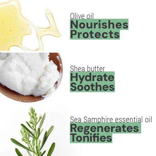 Miniatura 2 de Panier des Sens - Crema de manos pequeña para manos secas y agrietadas – Loción de manos Sea Samphire Mini para piel seca - Con manteca de karité