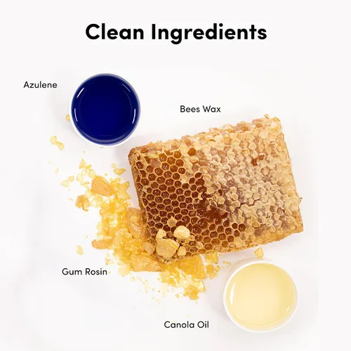 Miniatura 6 de Parissa Kit de cera dura natural para rostro y labios, cera caliente sin tiras para depilación facial gruesa, fórmula para piel sensible con aceite