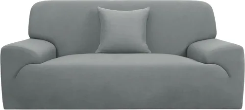 Miniatura 19 de uxcell Funda elástica para sofá, funda clásica sólida para sofás, sofá biplaza o sillón, muebles universales de poliéster elástico con una funda