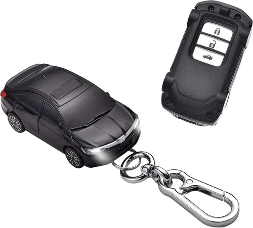 Miniatura 11 de para Funda de Llavero Honda - Estuche de llavero compatible con Honda Accord Civic CRV Pilot Odyssey Passport Llave Remota Inteligente - Negro
