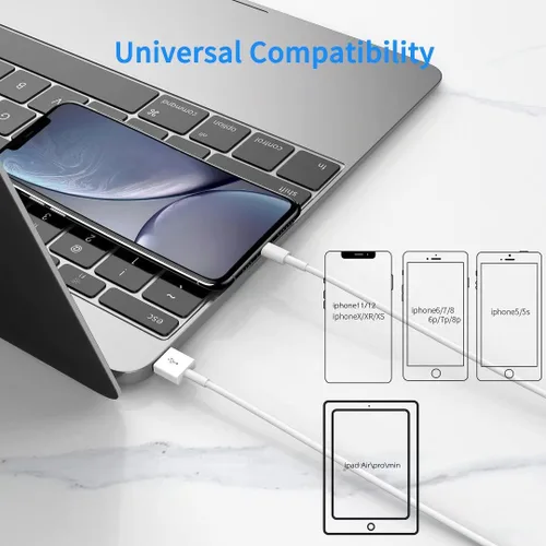 Miniatura 6 de Cargador para iPhone [certificado Apple MFi], paquete de 2 cables Lightning rápidos de 6 pies para cable largo, cable de carga Apple para iPhone