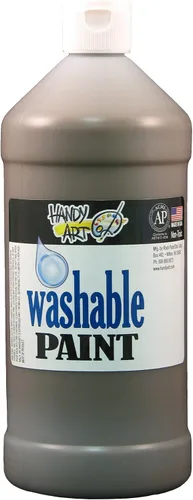 Miniatura 21 de Handy Art Pintura lavable de 16 onzas, color negro