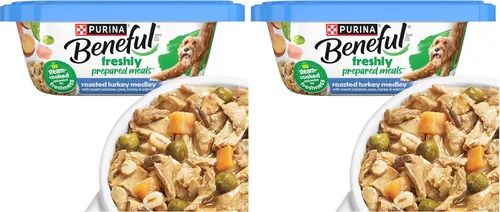 Miniatura 25 de Comidas preparadas Purina Beneful, comida para perro, paquete surtido, 10 onzas Tubo, paquete de 8