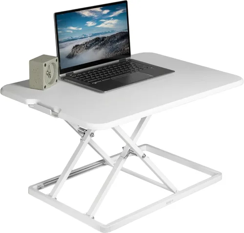 Miniatura 11 de VIVO Desk-V001J - Elevador de escritorio de pie ajustable en altura superior, ultra delgado, convertidor de escritorio compacto para monitor o Negro