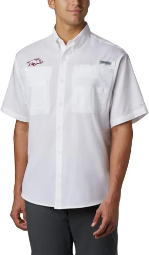 Miniatura 16 de Columbia NCAA Camisa Tamiami de Manga Corta para Hombre Universitaria Tallas Grandes y Altas Fla - Azul