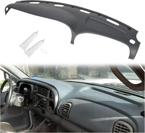 ECOTRIC Cubierta para salpicadero Compatible con camionetas Dodge Ram 1500 de 1998 a 2001, Dodge Ram 2500 Base/Dodge Ram 3500 Base de 1998 a 2002