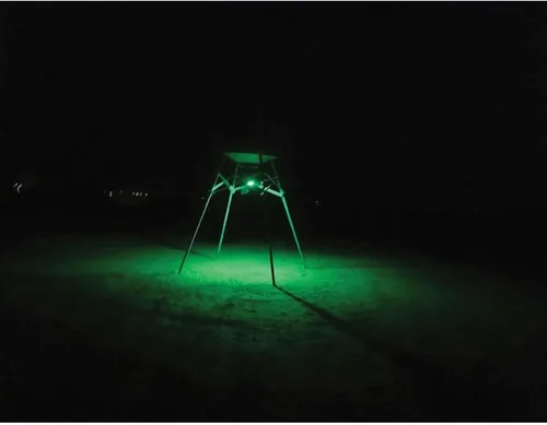 Miniatura 5 de AMERICAN HUNTER Swine Shine - Luz de cerdo verde de 36 LED resistente a la intemperie con sensor de movimiento para alimentadores