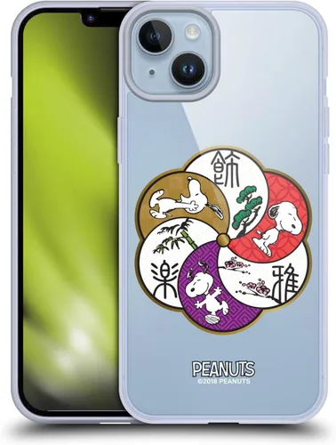 Miniatura 360 de Carcasa de gel para iPhone 7 Plus/iPhone 8 Plus, diseño de Snoopy Oriental de Peanuts, Badges