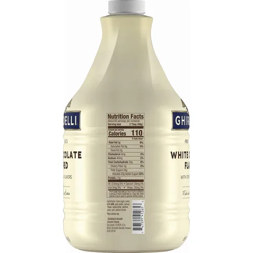 Miniatura 5 de Ghirardelli Salsa premium de chocolate blanco saborizado con otros sabores naturales, botella de 87.3 onzas