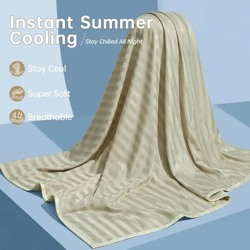 Miniatura 2 de Guohaoi - Manta refrescante de enfriamiento para personas que duermen con calor, fibra Arc-Chill Q-Max >0.5, 100% Certificada Oeko-Tex, ligera