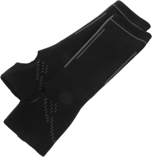 Deportes Brazo Protectores Voleibol Antebrazo Mangas Conjunto Hombres Mangas de Compresión Cobertura Extendida Negro