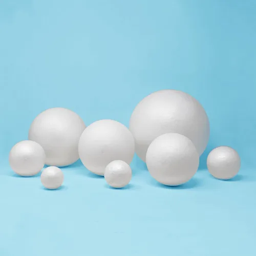 Miniatura 2 de Evershine 2 paquetes de bolas de espuma para manualidades de 8 pulgadas - Bolas de espuma de poliestireno blancas lisas para proyectos