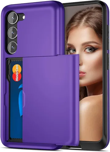 Miniatura 10 de Jiunai Funda para Samsung Galaxy S22 Plus Funda tipo cartera para tarjetas de crédito, soporte para efectivo, bolsillo deslizante de doble capa
