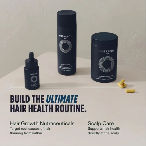 Miniatura 10 de Nutrafol Men's Hair Growth Supplements, Clinically Tested for Visibly Thicker Hair and Scalp Coverage, Dermatologist Recommended - 1 Month Supply, 1