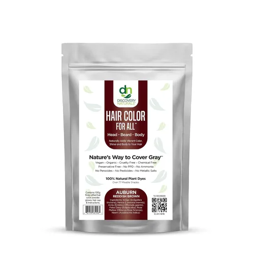 Tintura para el cabello y las cejas Henna Maiden: 100 % natural y sin químicos