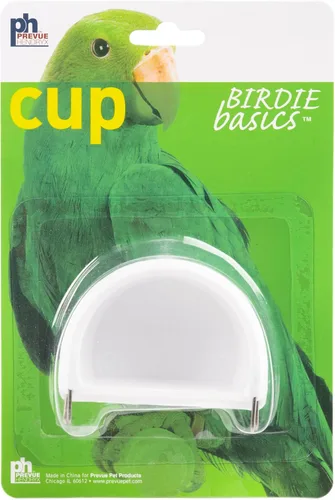 Miniatura 2 de Prevue Pet Products - Juego de 2 tazas colgantes universales de plástico, juego de cuencos para pájaros pequeños, comederos de alimentos o agua