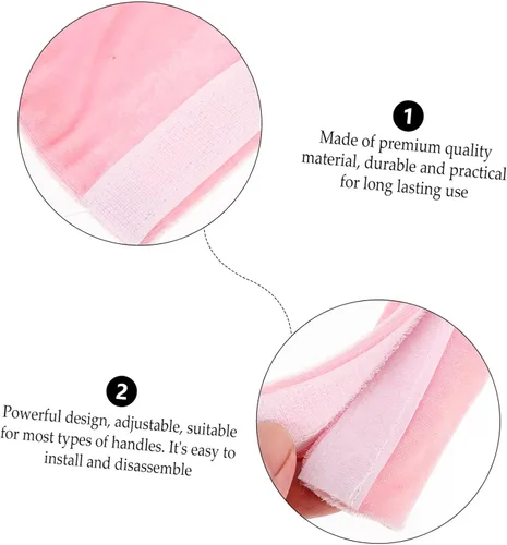 Miniatura 9 de Beaupretty 2 piezas de manijas de puerta de refrigerador Protector antideslizante para electrodomésticos de cocina, nevera, microondas