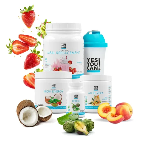 Miniatura 16 de Yes You Can! Kit Detox Plus (galletas y crema de reemplazo de carne, hibisco de aloe vera) - Polvo completo de reemplazo de comidas, refuerzo