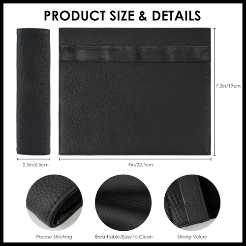 Miniatura 6 de Fundas para cinturón de seguridad de automóvil para adultos, almohadilla de cuero suave para el hombro del cinturón de seguridad, cojín protector