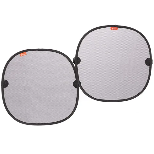 Diono Paquete de 2 parasoles para ventana de automóvil, parasol para ventana lateral con ventosas, bloquea el deslumbramiento del sol, los rayos UV,