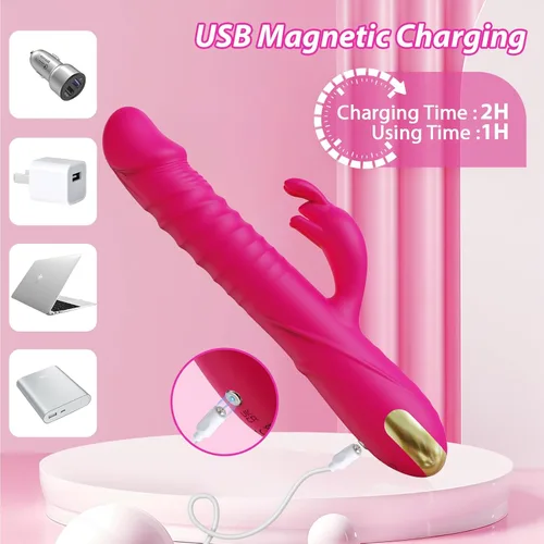 Miniatura 5 de SUPOLA - Consoladores con vibrador de empuje, juguetes sexuales para adultos para mujeres - Juguetes sexuales, consoladores, vibrador de punto G
