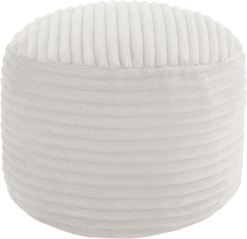 Miniatura 32 de MeMoreCool Puf Otomano Redondo Relleno Reposapiés, Puf de Piso Reposapiés con Relleno de Trozos de Espuma Suave, Otomano Redondo Pequeño Reposapiés
