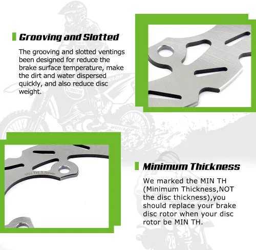 Miniatura 5 de Tarazon Disco trasero con rotor de freno ATV para Kawasaki KFX400 (KSF400) 2003-2006, para Suzuki LT-Z400 QuadSport Z 2003-2013, para Honda TRX400EX