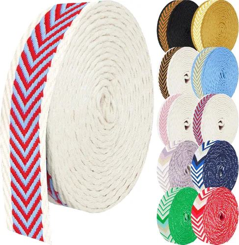 Miniatura 11 de 1.5 pulgadas Correa de nailon con patrón, correas de cinturón de nailon, correas para bolso, correas para mochila, cinturón de nailon