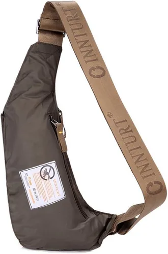 Miniatura 6 de Bolsa de Hombro Pequeña Mochila Cruzada Bolso de Bandolera Paquete de Cuello Verde militar