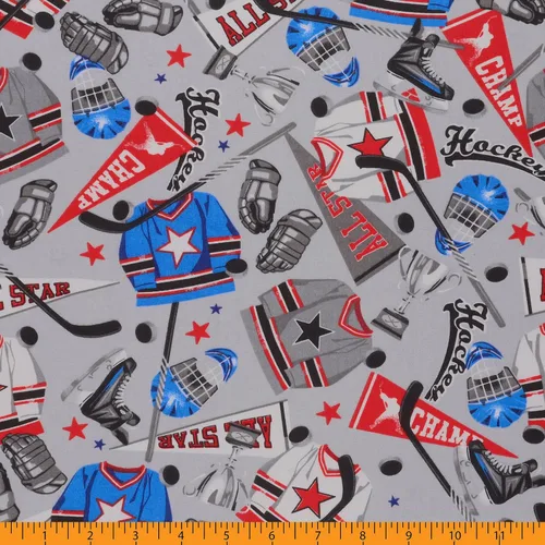 Miniatura 4 de Algodón 100% 45" Hockey Gear 2 Gris
