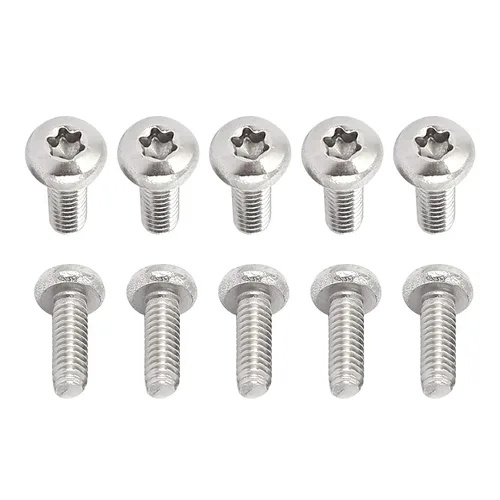 Miniatura 55 de DTGN Tornillos Torx de cabeza plana M1.0.236x0.118 in (DXL), paquete de 20, buenos para maquinaria, sujetadores de seguridad Torx de acero
