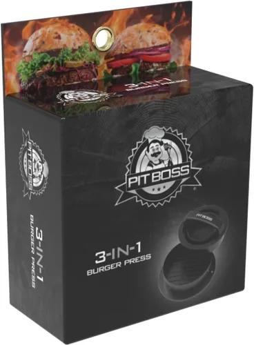 Miniatura 4 de PIT BOSS - Prensa de hamburguesas 3 en 1, color negro