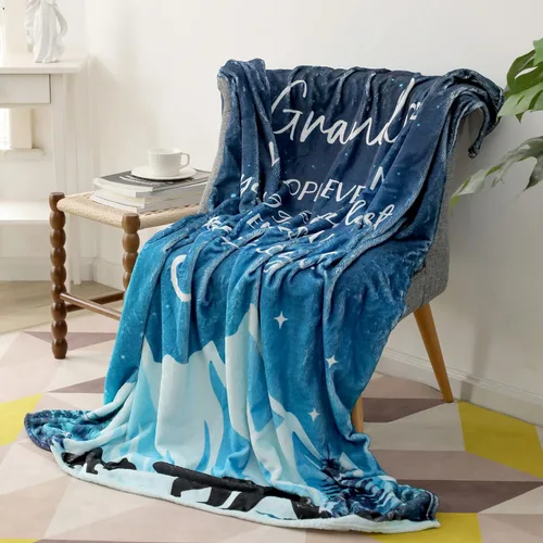 Miniatura 2 de Manta para abuelo de 50 x 60 pulgadas, para abuelos de hija o hijo, manta de forro polar suave para regalos de nietos, cumpleaños cálido, regalos