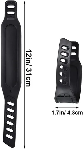 Miniatura 2 de Correas de pedal de bicicleta estática, correa universal resistente de longitud ajustable, se adapta a la mayoría de pedales de bicicleta, bicicleta