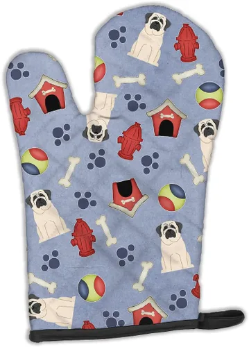 Miniatura 290 de Caroline's Treasures BB2732OVMT Dog House Collection Border Collie - Guante de horno grueso resistente al calor para sartenes calientes y horno