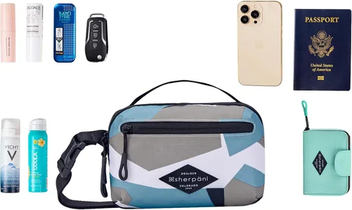 Miniatura 8 de Sherpani Hyk - Bolsa de cinturón ligera, cangurera de viaje, bolsa cruzada para mujer, protección RFID, Summer Camo