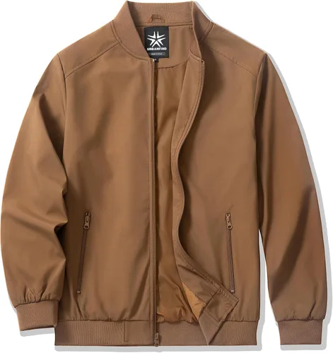 Miniatura 14 de URBANFIND Chaquetas bomber para hombre, casuales, ligeras, cortavientos, a la moda, abrigos de primavera y otoño