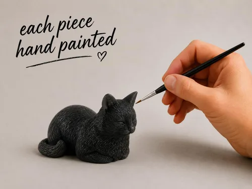 Miniatura 6 de JFSM INC. Figura de gato negro de 3.5 pulgadas, regalos para amantes de los gatos, relleno de calcetines navideños, regalos para amantes