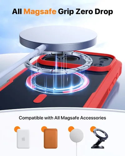 Miniatura 80 de Diaclara Funda diseñada para iPhone 16, mejorada [protección completa de la cámara], carcasa resistente de cuerpo completo con protector de pantalla