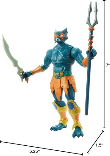 Miniatura 7 de Masters of the Universe Masterverse Collection, Mer-Man, figuras de batalla Motu de 7 pulgadas para contar historias y exhibición, regalo para niños