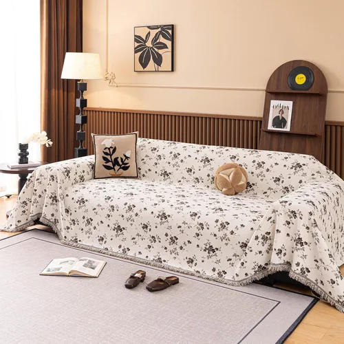 Miniatura 9 de DREAMINGO Fundas para sofá de 3 cojines, manta jacquard moderna y minimalista para sofá, funda protectora de muebles para mascotas, lavable