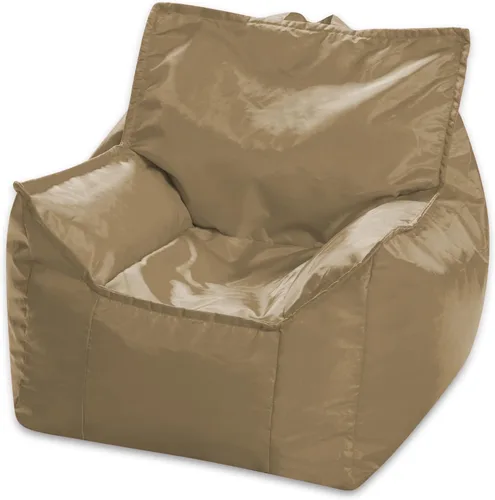Miniatura 139 de Posh Beanbags - Sillón puff grande, 38 pulgadas, color azul rey sólido Nylon suave - Azul real
