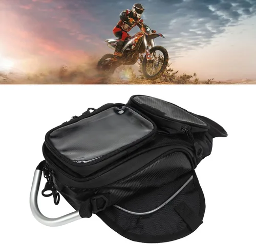 Miniatura 3 de Keenso Bolsa de tanque Bolsa de sillín de motocicleta Resistencia al polvo Bolsa de tanque de combustible Bolsa de bolsa estable