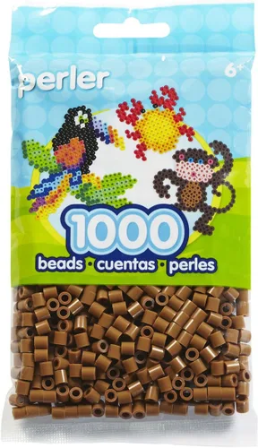 Miniatura 3 de Perler Cuentas fusibles para manualidades, 1000 unidades, gris claro, pequeño