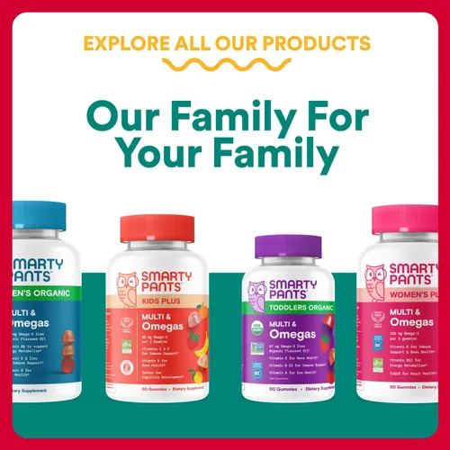 Miniatura 10 de SmartyPants Vitaminas prenatales orgánicas para mujeres, multivitamínicos: probióticos, biotina, metilfolato, omega3 (ALA), vitamina D3, C, vitamina
