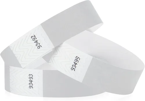 Miniatura 32 de 200 pulseras Wristco Goldenrod Tyvek para eventos – Cómodas pulseras de papel resistentes a desgarros, pulseras de identificación para conciertos