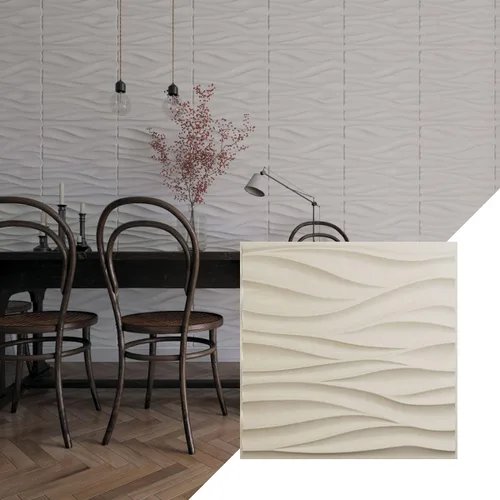 Miniatura 26 de Ekena Millwork 19 5/8 pulgadas de ancho x 19 5/8 pulgadas de alto, ondulado EnduraWall decorativo 3D, cobre envejecido (cubre 2.67 pies cuadrados).
