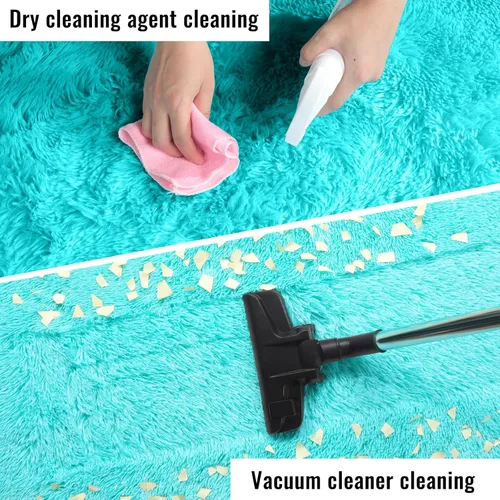 Miniatura 7 de PAGISOFE Alfombras suaves y esponjosas de color verde azulado para dormitorio, habitación de los niños, sala de estar, alfombra peluda