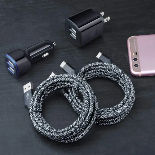 Miniatura 2 de Cargador USB tipo C de carga rápida compatible con Moto One 5G/5G UW/5G Ace/5G UW Ace/G Stylus/G Play/G Power/G6/G7 Power/Z4, cargador de pared USB