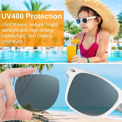 Miniatura 4 de MIAHART Gafas de sol de neón a granel para niños, regalos de fiesta para verano, playa, piscina, fiesta, carnaval, fiesta de cumpleaños